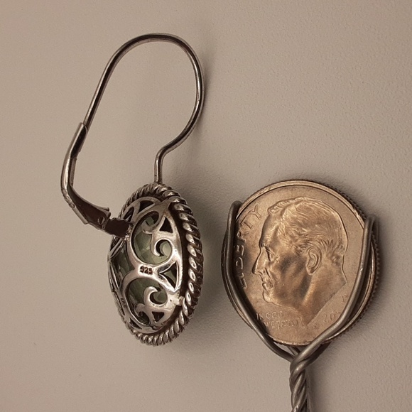 925 Prasiolite Earrings. - Picture 6 of 6